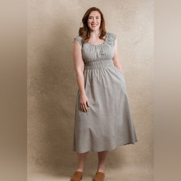 Neuflora Seaview Dress Cotton Gingham Medium - Picture 2 of 4